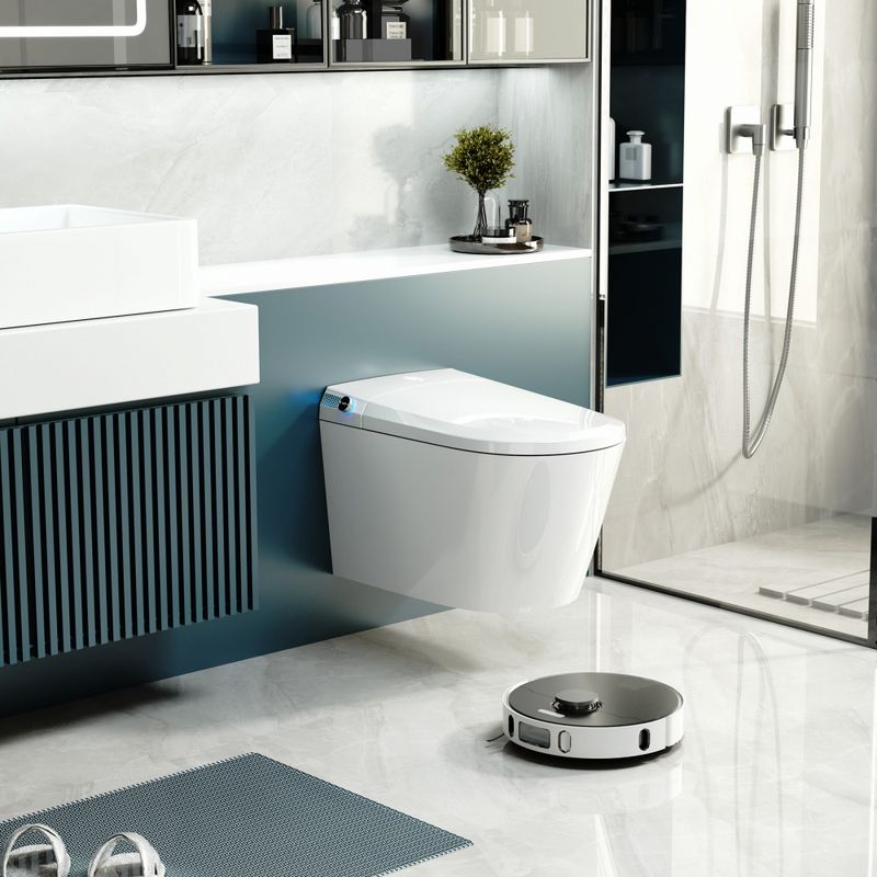 Комплект унитаз-биде подвесной с инсталляцией Abber Rechteck AC1119S-AC0101P2 59x37x39 (белый), электронный