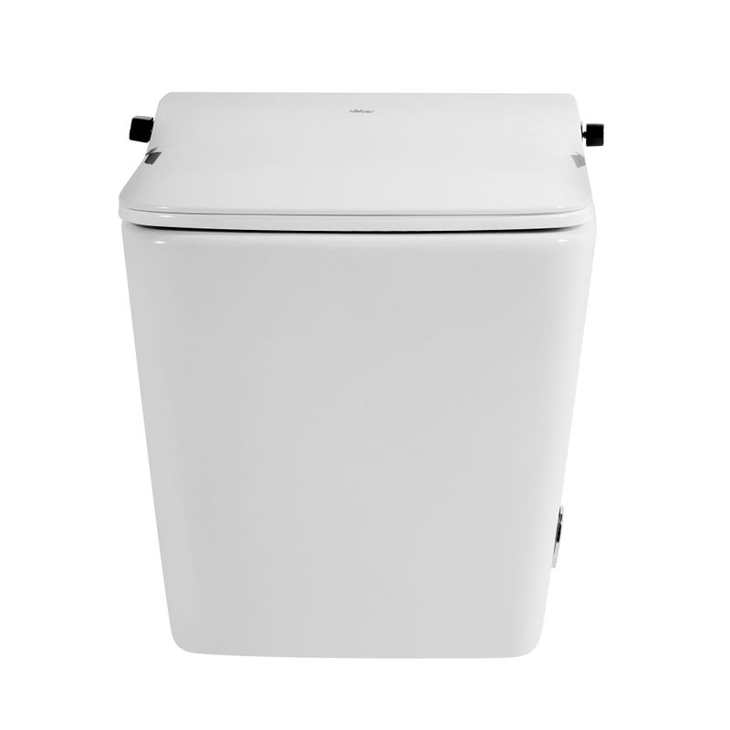 Комплект унитаз-биде подвесной с инсталляцией Abber Rechteck AC1215S-AC0101P2 60x36x38 (белый), электронный