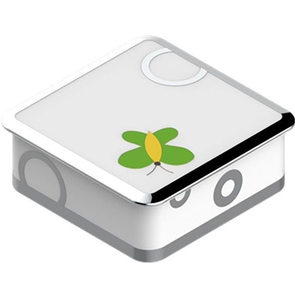 Коробка для таблеток фарфоровая настольная 5.5x5.5 см. THG Capucine Vert Decor Platine A7E-A02-4617 (платина, зеленый, белый)