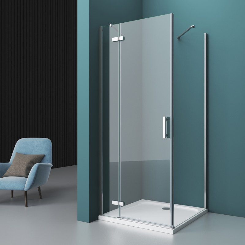 Душевой уголок BelBagno Kraft KRAFT-A-12-80-C-Cr-L 80x80