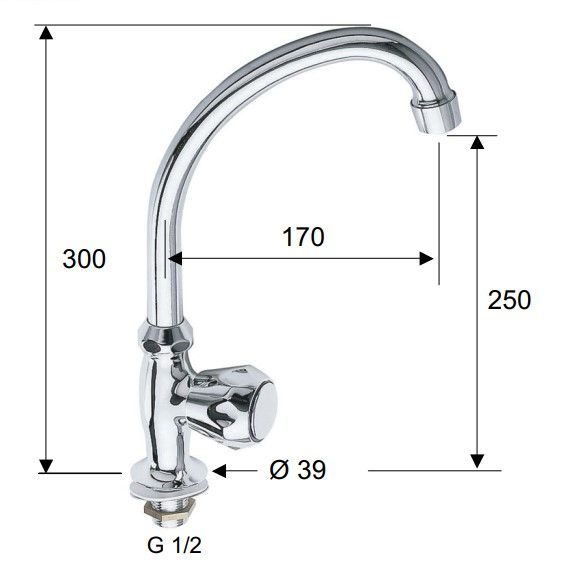 Кран водоразборный Remer Export 54EX (хром)