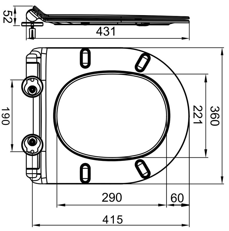 Крышка-сиденье BelBagno Ancona BB2111SC (белый)