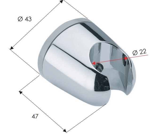 Кронштейн Remer 339F (хром)