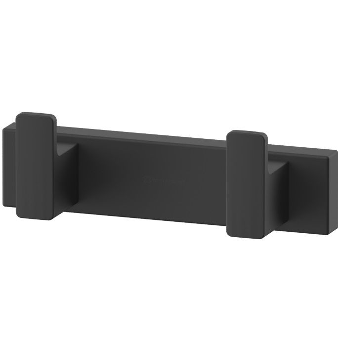 Крючок двойной Whitecross Cubo CU2412BL (черный матовый)