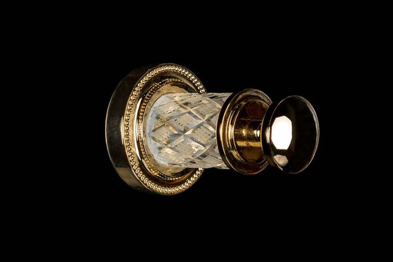 Крючок настенный Boheme Murano Cristal 10906-CRST-G (золотой)