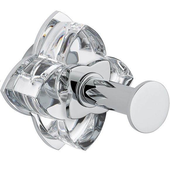 Крючок подвесной THG Petale de cristal clair U6A-A02-517 (хром, прозрачный хрусталь)
