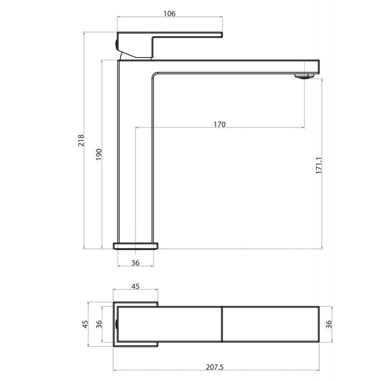 Смеситель для раковины BelBagno Magna MAG-LMC-CRM