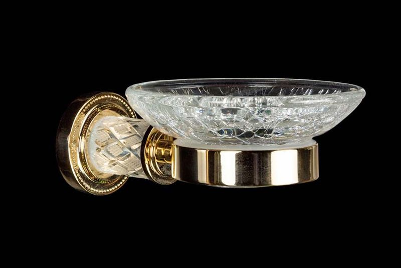 Мыльница настенная Boheme Murano Cristal 10903-CRST-G (золотой)