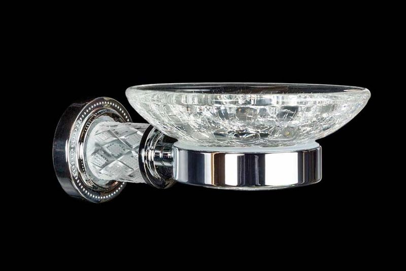 Мыльница настенная Boheme Murano Cristal 10903-CRST-СH (хром)