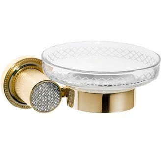 Мыльница настенная Boheme Royal Cristal 10923-G (золотой)
