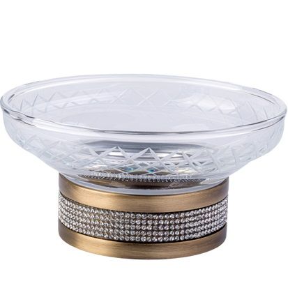 Мыльница настольная Boheme Royal Cristal 10930-BR (бронза)
