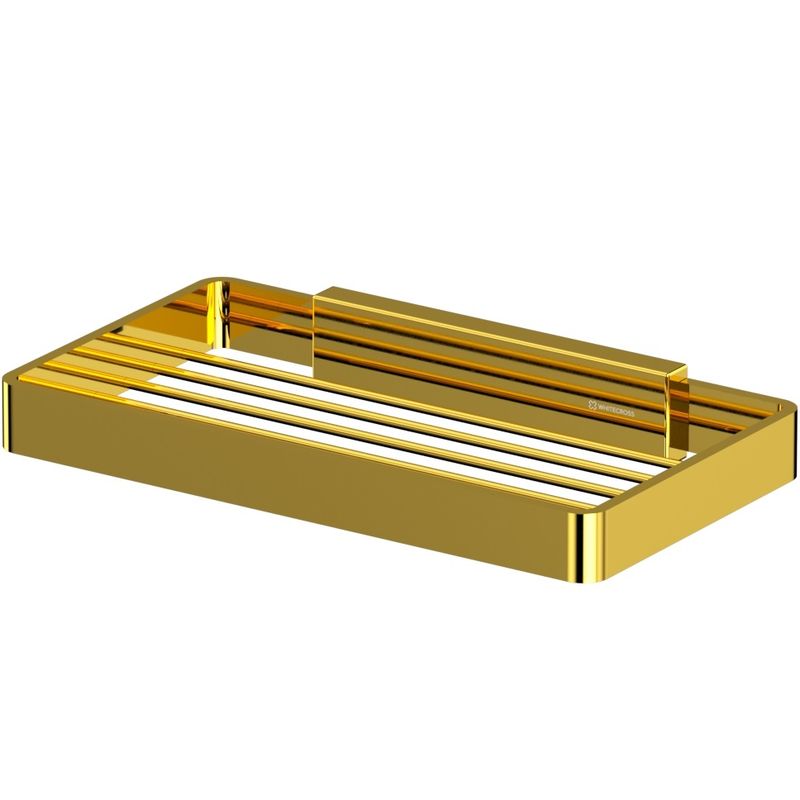 Мыльница-решетка подвесная Whitecross Cubo CU2424GL (золотой PVD)