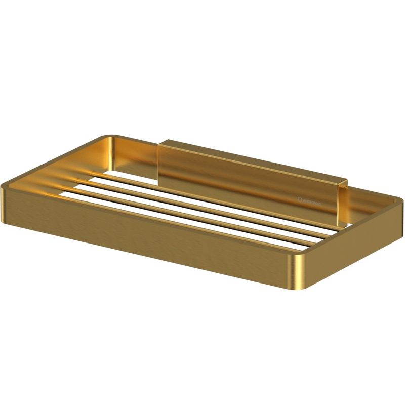 Мыльница-решетка подвесная Whitecross Cubo CU2424GLB (золото брашированное PVD)