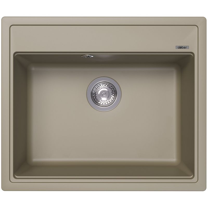 Мойка кухонная Abber Quarz AQ2902S 60х51 (песочный), слив-перелив