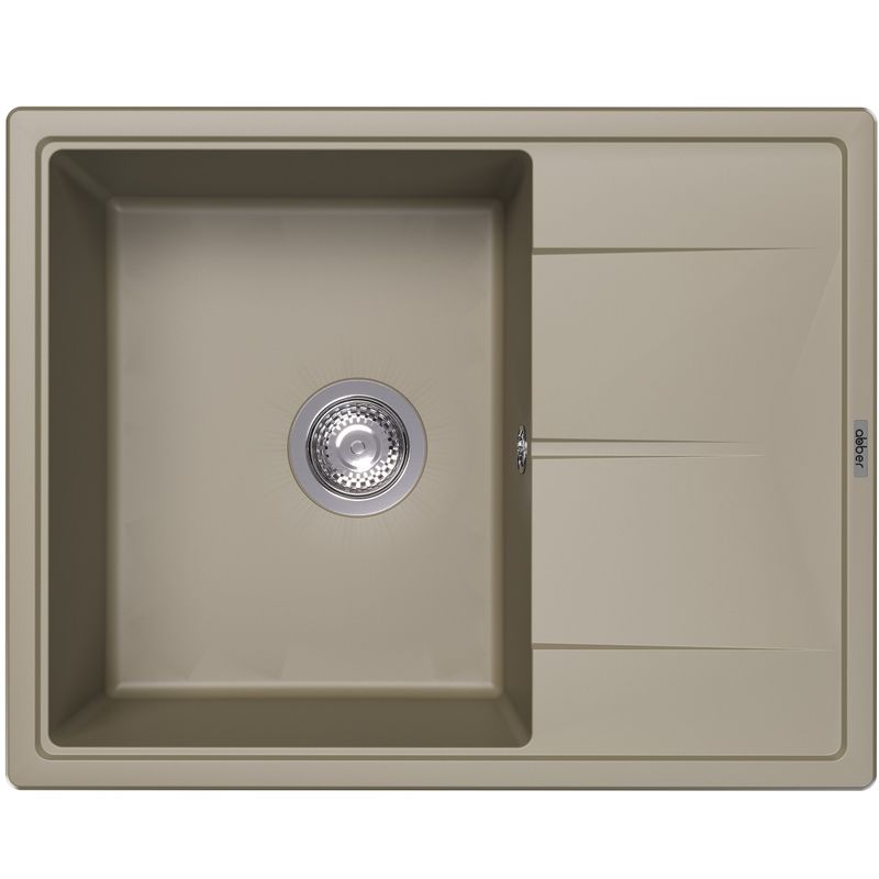 Мойка кухонная Abber Quarz AQ2903S 65х51 (песочный), слив-перелив