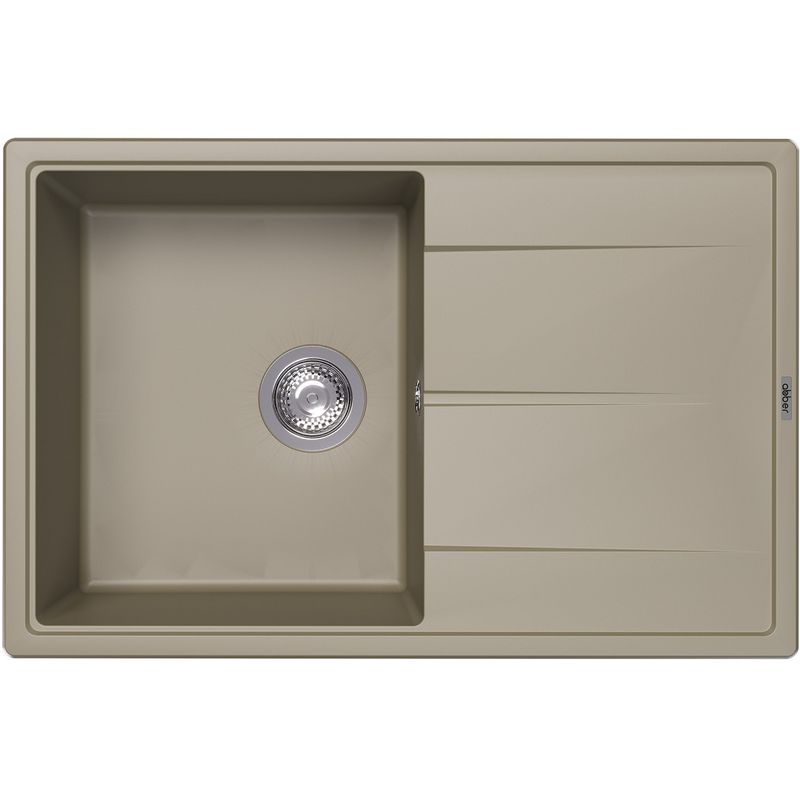 Мойка кухонная Abber Quarz AQ2904S 78х51 (песочный), слив-перелив