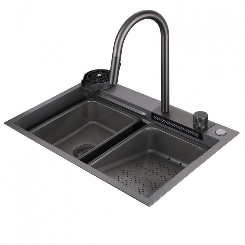 Мойка кухонная Abber Wasser Kreis AF2194NG 68х46х22.5 (оружейная сталь)
