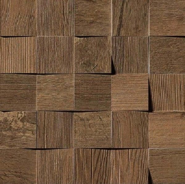 Мозаика Atlas Concorde Axi Dark Oak Mosaico 3D AMV9 35х35