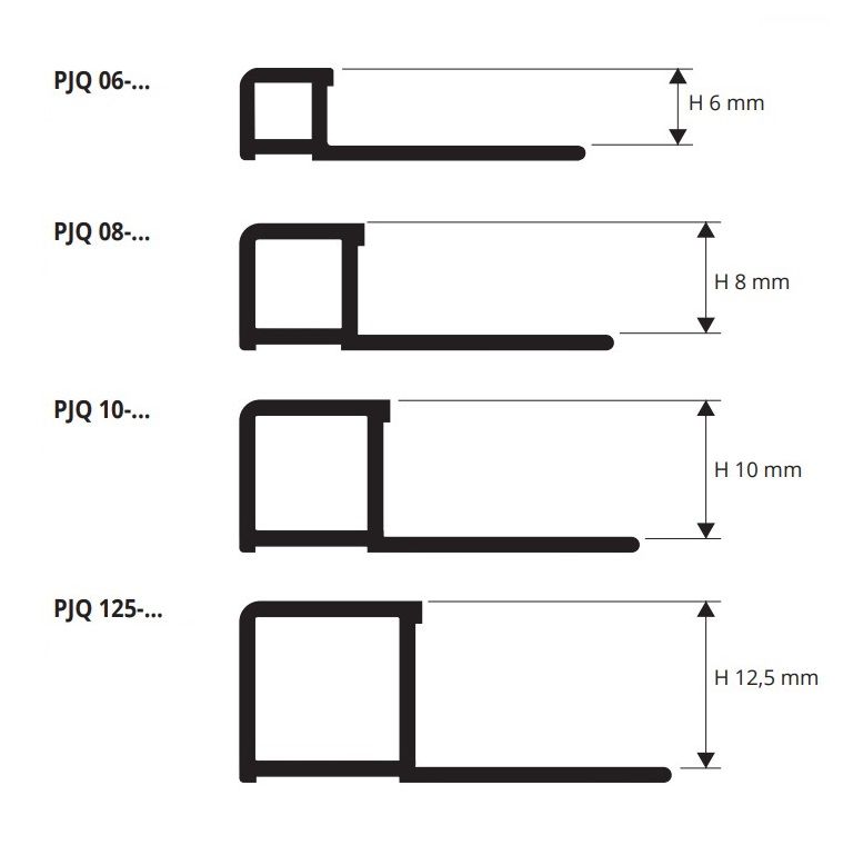 Профиль Progress Profiles Projolly Square PJQ 10-12 2.7 м. (серебряный), ПВХ