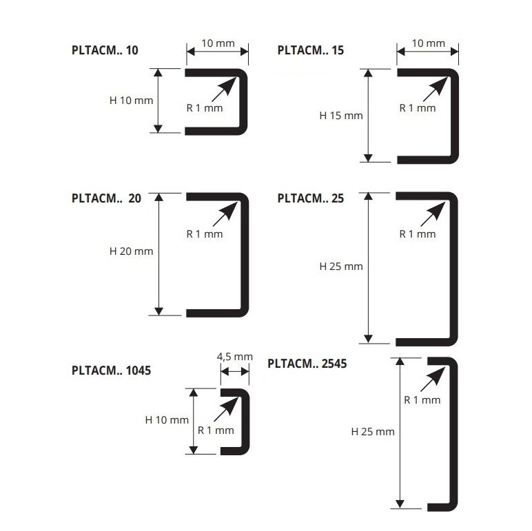 Профиль Progress Profiles Prolistel ACC PLTACM 20 2.7 м. (нерж. сталь), полированный