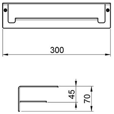 Полочка Almar Showers Accessoriesм 30 см E300001.HB316 (латунь брашированная)
