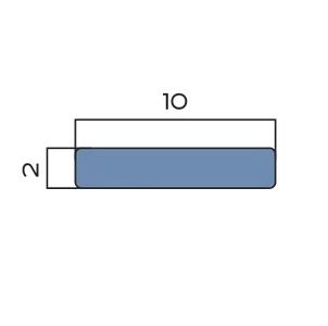 Полоса алюминий 10 мм Neexy PV87-03 (серебро блестящее), 2.7 м.