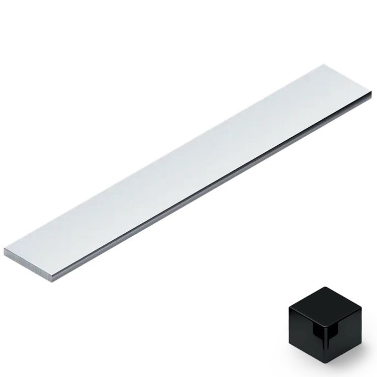 Полоса алюминий 20 мм Neexy PV89-19 (черный блестящий), 2.7 м.