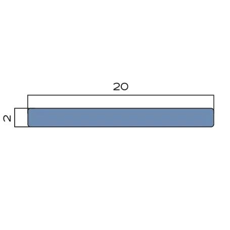 Полоса алюминий 20 мм Neexy PV89-47 (темная бронза матовая), 2.7 м.