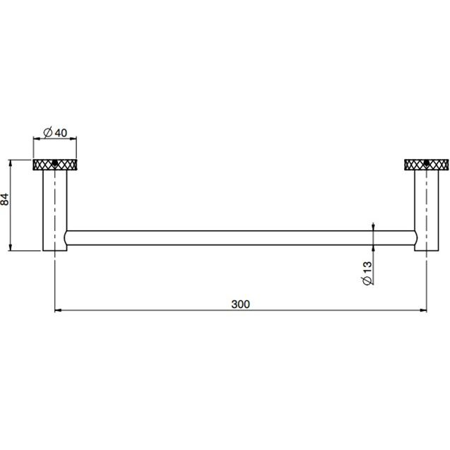 Полотенцедержатель 30см. Fima Carlo Frattini Accessori F6000T/30XCR (хром)