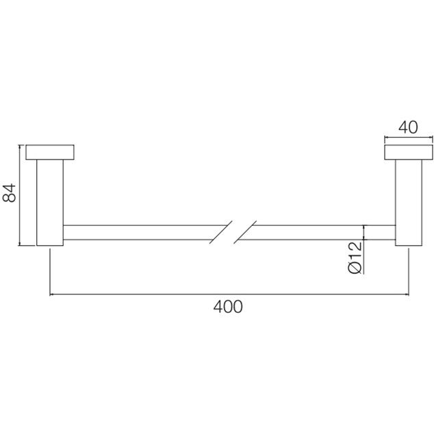 Полотенцедержатель 40см. Fima Carlo Frattini Accessori F6000T/40VCR (хром)