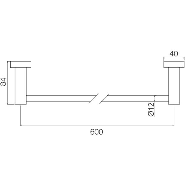 Полотенцедержатель 60см. Fima Carlo Frattini Accessori F6000T/60VCR (хром)