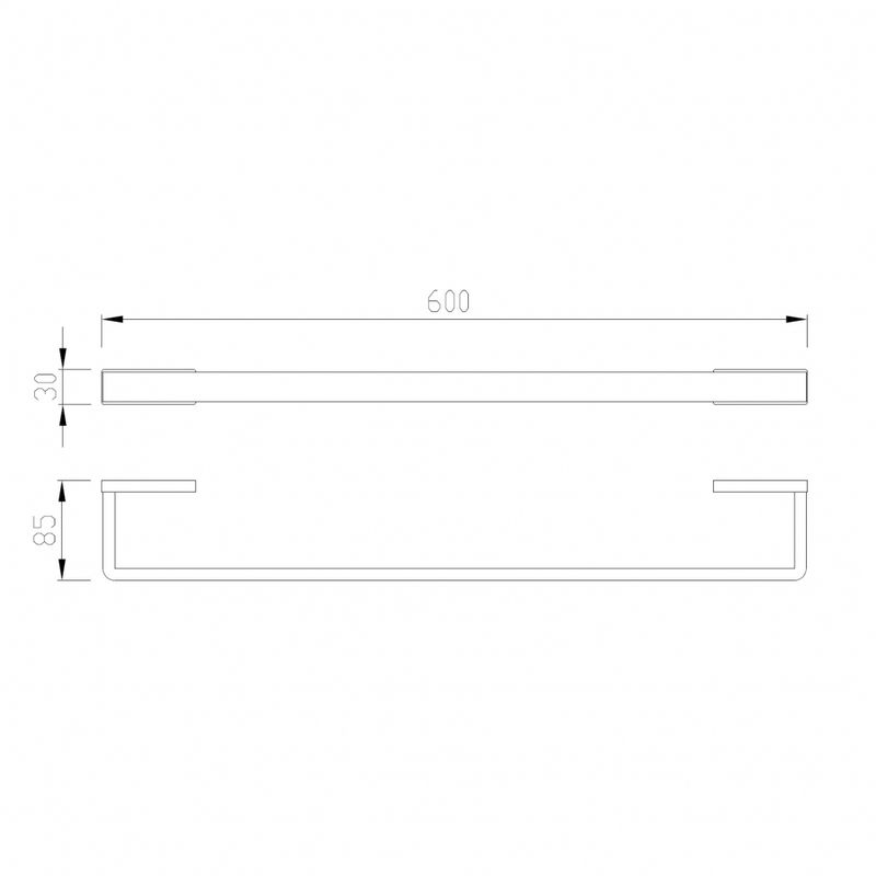 Полотенцедержатель 60см Abber Westen AA1754 (хром)