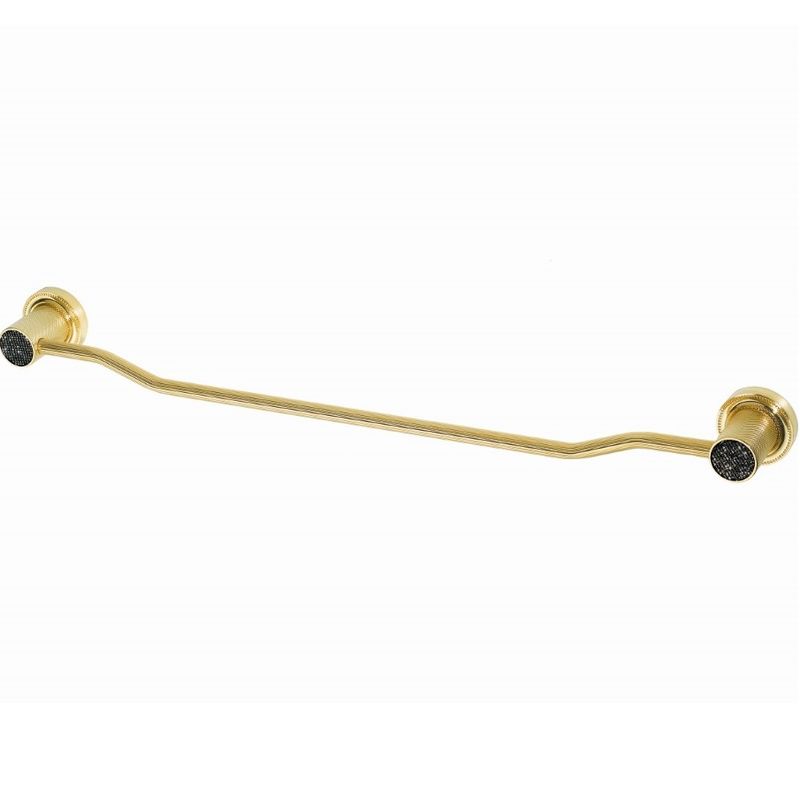 Полотенцедержатель Boheme Royal Cristal 10922-G-B 63см (золотой, черный)