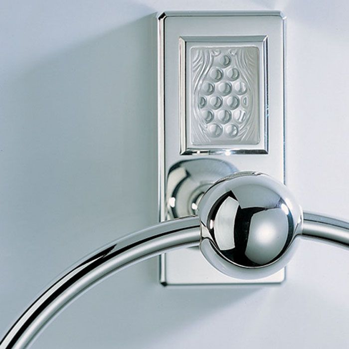 Полотенцедержатель кольцо подвесной 18см. THG Metropolis cristal clair A2A-A02-504N (хром, прозрачный хрусталь)