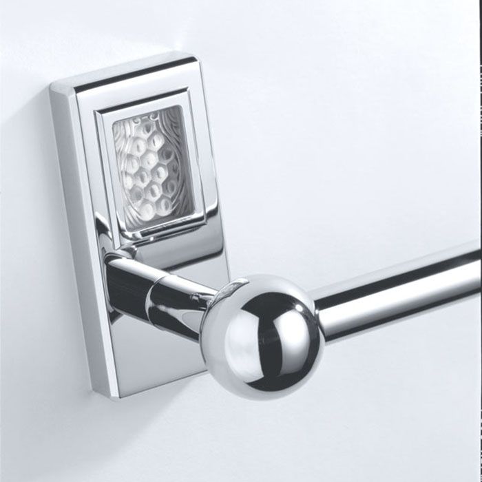 Полотенцедержатель подвесной 60 см. THG Metropolis a manettes cristal clair A2B-A02-514/60 (хром, прозрачный хрусталь)