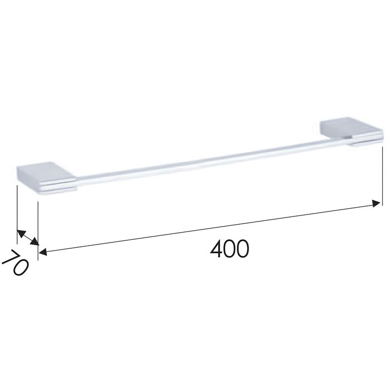 Полотенцедержатель Remer Flat FT40CR (хром), 40 см