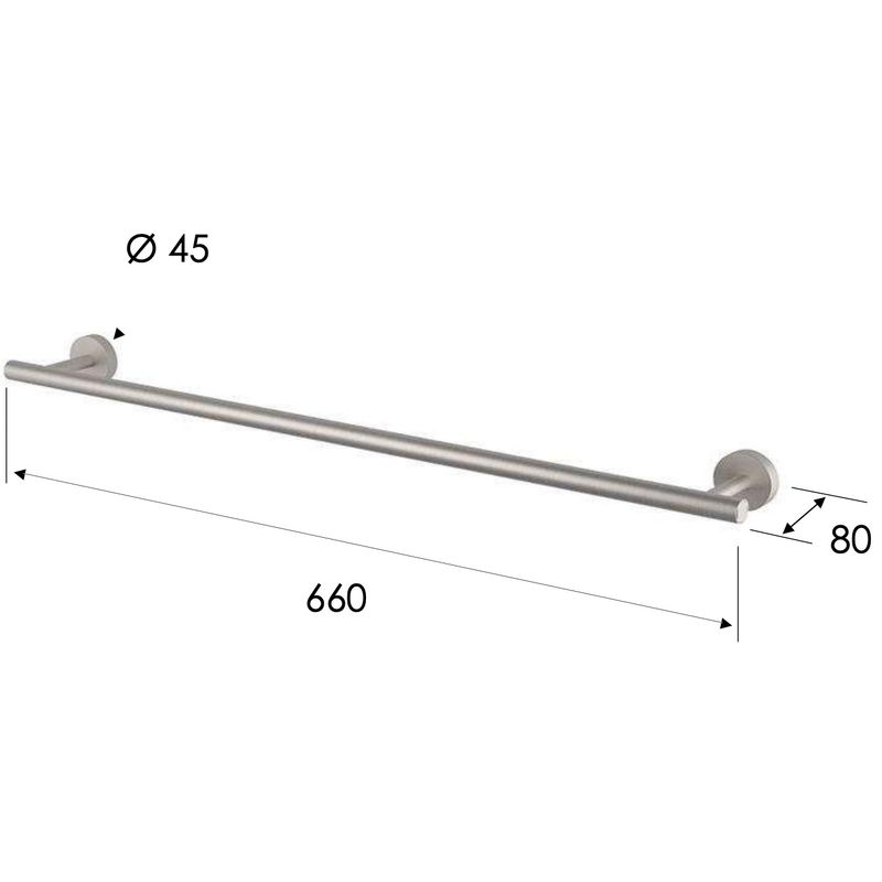 Полотенцедержатель Remer Inox SSXI302 (сталь), 60 см
