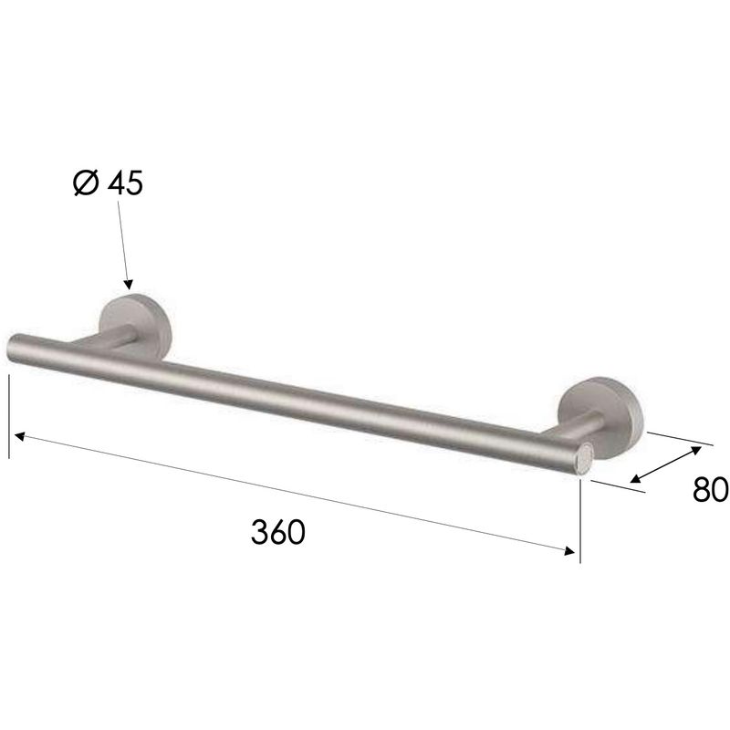 Полотенцедержатель Remer Inox SSXI40L30 (сталь), 30 см