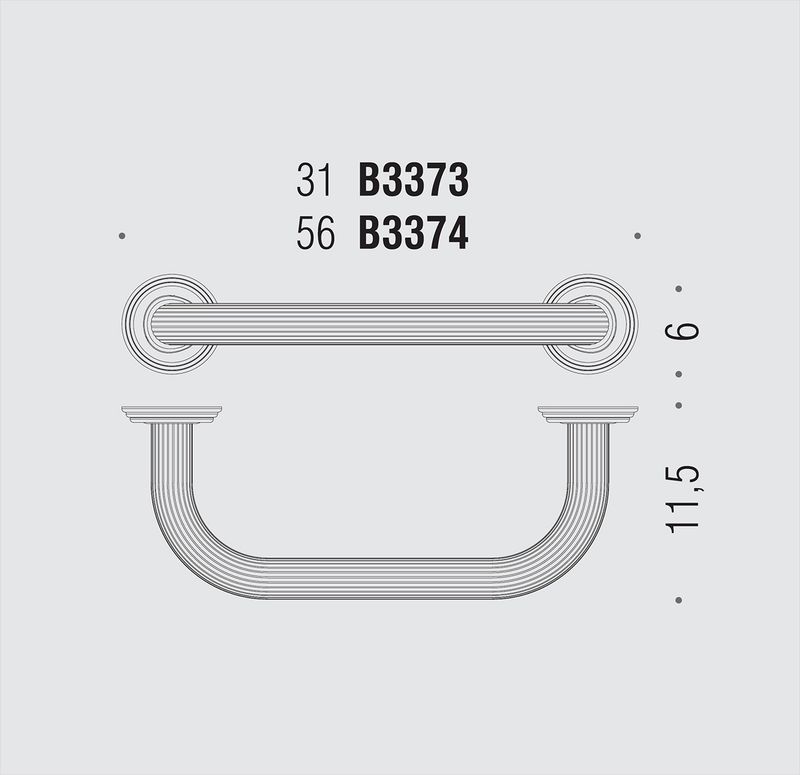 Поручень для ванны Colombo Design Hermitage золото В3373.HPS  31 см