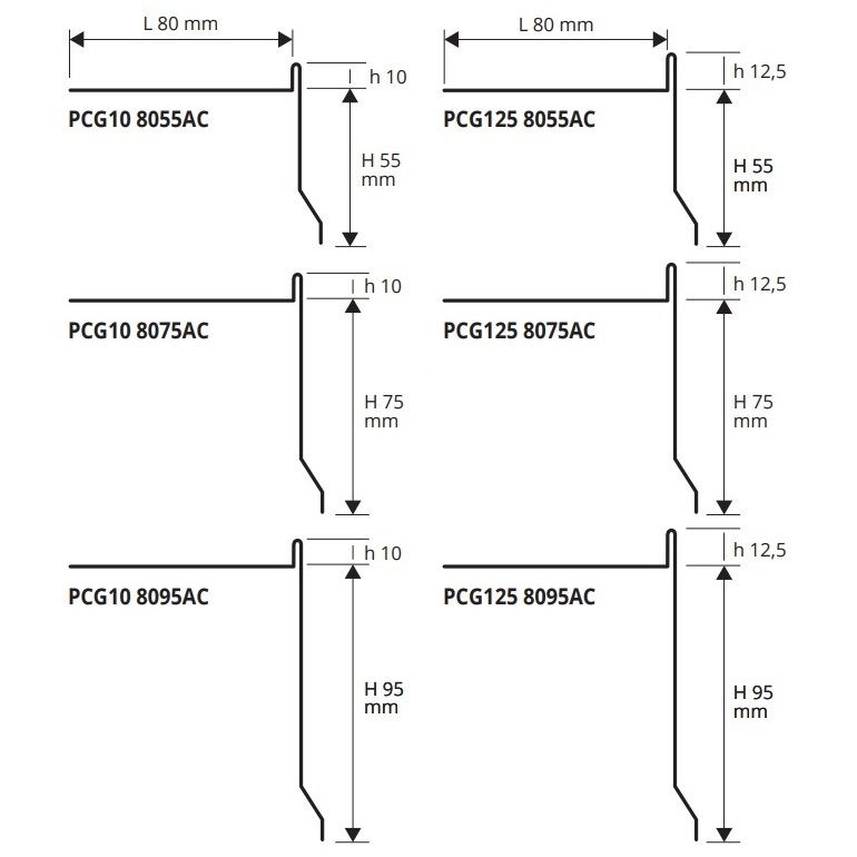 Профиль для ступеней Progress Profiles Proterrace PCG PCG10 8075AC 2.7 м. (нерж. сталь), полированный