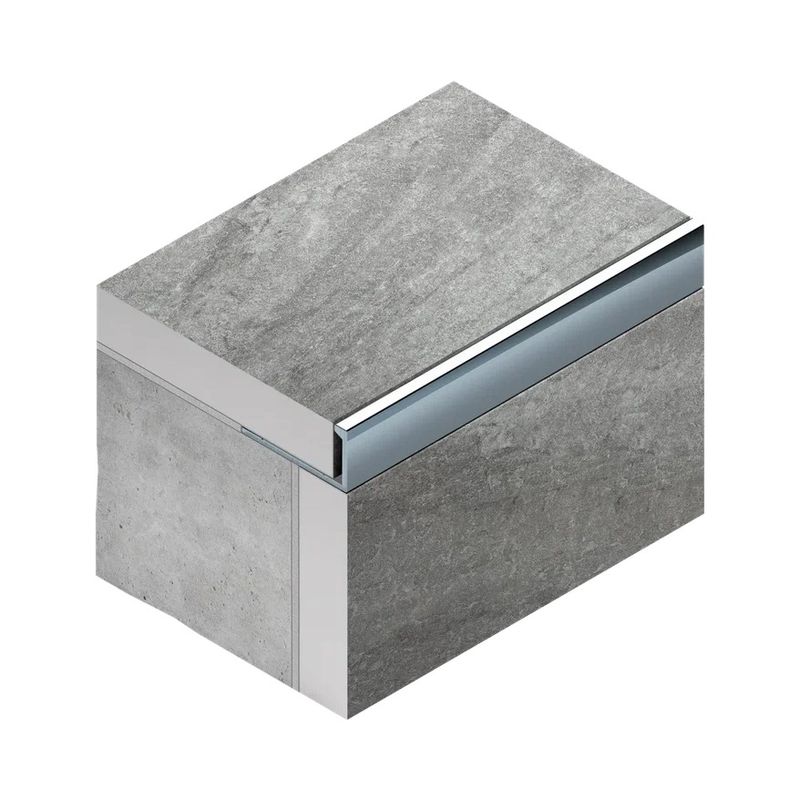 Профиль L-образный гибкий алюминий 10 мм Neexy PV05-46 (черный блестящий браш), 2.7 м.