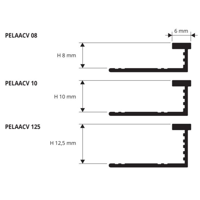 Профиль Progress Profiles Proelegant Curve PELAACV 125 2.7 м. (серебро), гибкий
