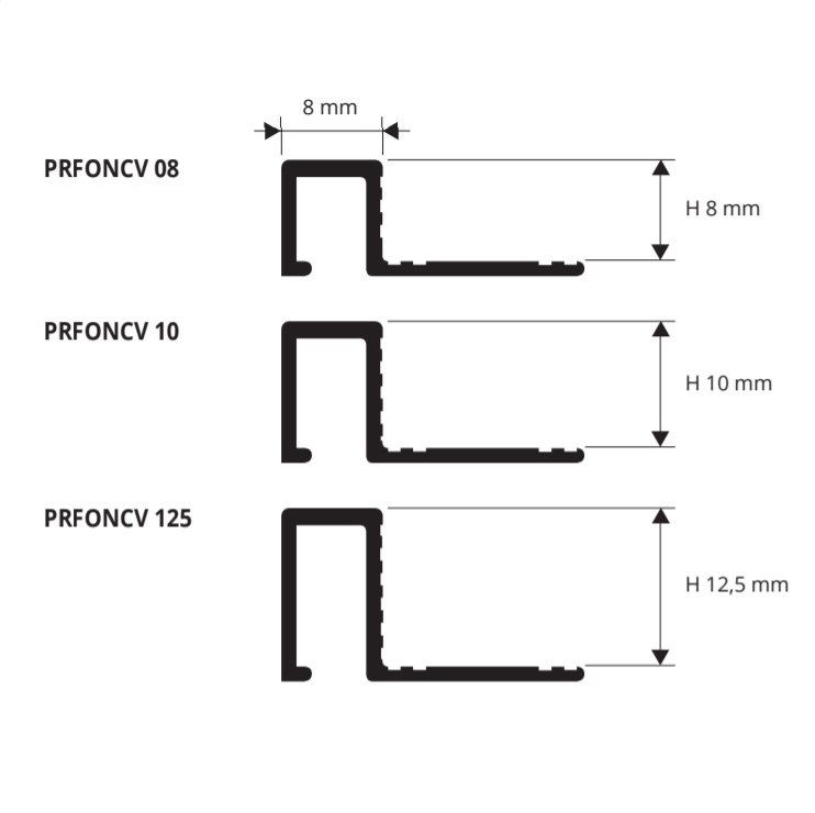 Профиль Progress Profiles Profinal Curve PRFONCV 125 2.7 м. (латунь натуральная), гибкий