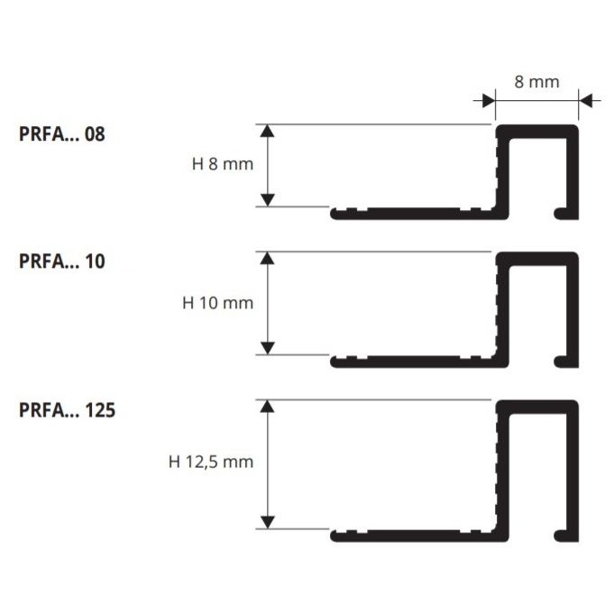 Профиль Progress Profiles Profinal PRFAA 08 2.7 м. (серебро)
