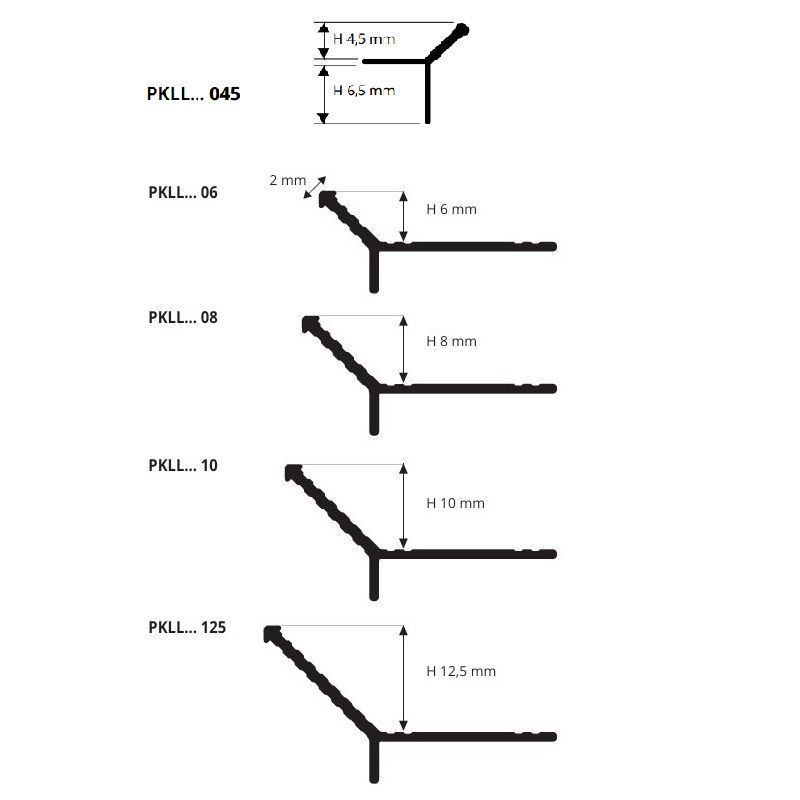Профиль Progress Profiles Prokerlam Line PKLLA 06-11 2.7 м. (черный), окрашенный