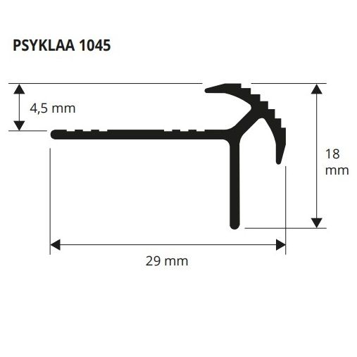Профиль Progress Profiles Prostyle KL 10 PSYKLAA 1045 2.7 см. (серебро), матовый