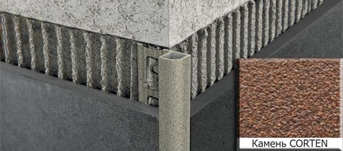 Профиль Progress Profiles Projolly Quart PJQTA 08-SL10 2.7 м. (камень corten)