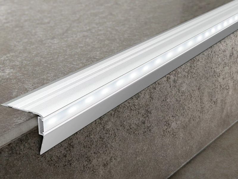 Профиль Progress Profiles Prostair LED PTRLEDAA 5040A 2.7м (серебро), с подсветкой самоклеящийся