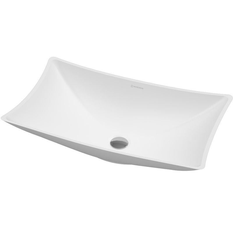 Раковина накладная 60x34.5x15 Whitecross Coral 0739.060034.200 (белый матовый), иск. камень