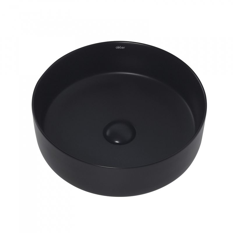 Раковина накладная Abber Bequem AC2108MB 36х36х12 (черный матовый)